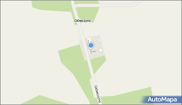 Główczyno, Główczyno, 2, mapa Główczyno