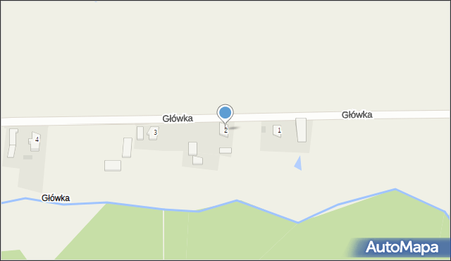 Główka, Główka, 2, mapa Główka