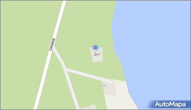 Główka, Główka, 12A, mapa Główka