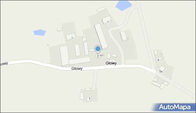 Głowy, Głowy, 2, mapa Głowy