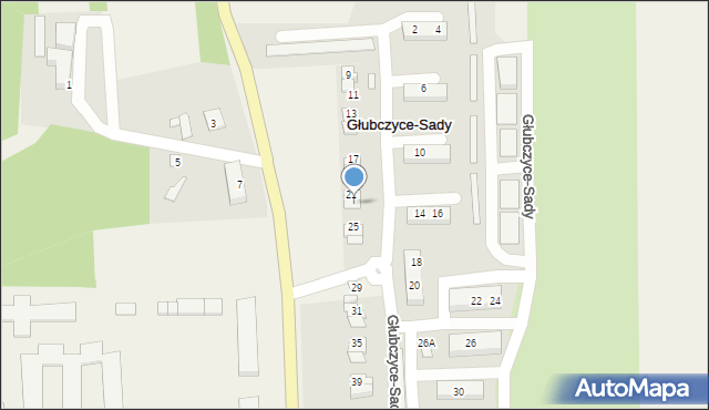 Głubczyce-Sady, Głubczyce-Sady, 23, mapa Głubczyce-Sady