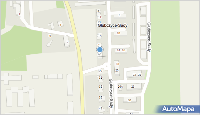 Głubczyce-Sady, Głubczyce-Sady, 27, mapa Głubczyce-Sady
