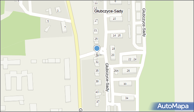 Głubczyce-Sady, Głubczyce-Sady, 29, mapa Głubczyce-Sady