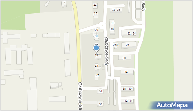 Głubczyce-Sady, Głubczyce-Sady, 39, mapa Głubczyce-Sady