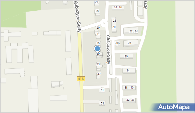 Głubczyce-Sady, Głubczyce-Sady, 41, mapa Głubczyce-Sady