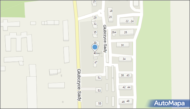 Głubczyce-Sady, Głubczyce-Sady, 45, mapa Głubczyce-Sady