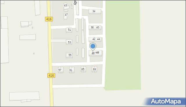 Głubczyce-Sady, Głubczyce-Sady, 46, mapa Głubczyce-Sady