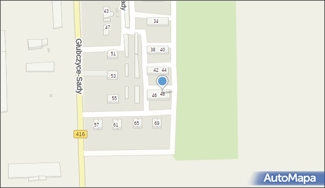 Głubczyce-Sady, Głubczyce-Sady, 48, mapa Głubczyce-Sady