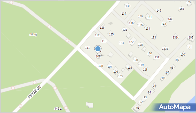 Głubczyn, Głubczyn, 109, mapa Głubczyn