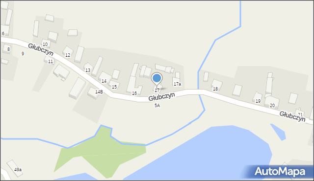 Głubczyn, Głubczyn, 17, mapa Głubczyn