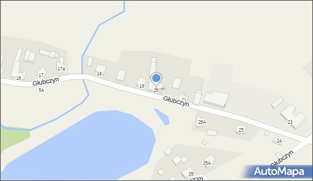 Głubczyn, Głubczyn, 20, mapa Głubczyn