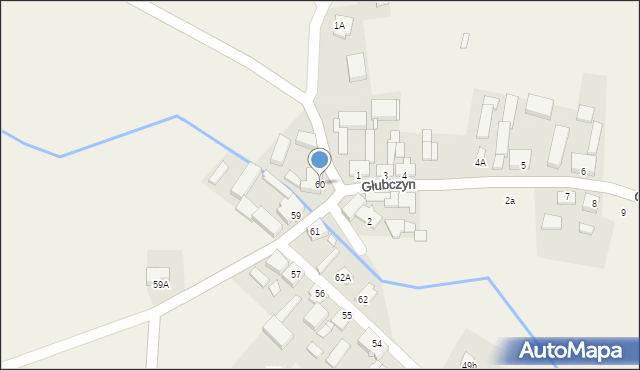 Głubczyn, Głubczyn, 60, mapa Głubczyn