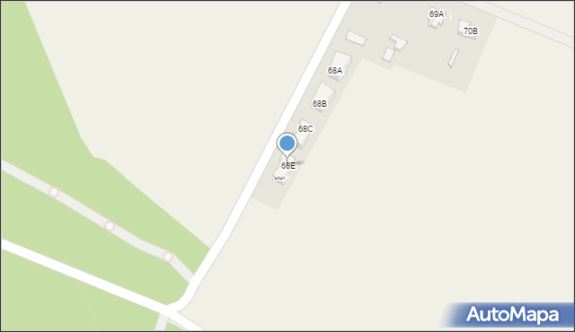 Głubczyn, Głubczyn, 68E, mapa Głubczyn
