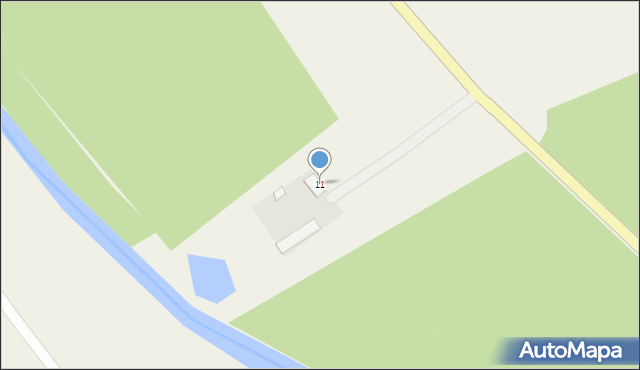 Głuch, Głuch, 11, mapa Głuch