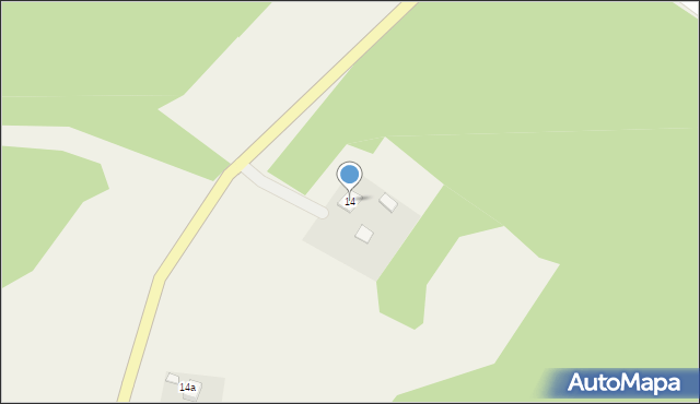 Głuche, Głuche, 14, mapa Głuche