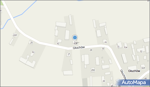Głuchów, Głuchów, 42B, mapa Głuchów