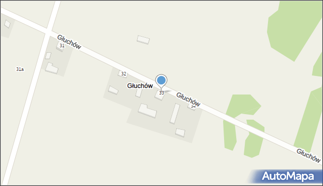 Głuchów, Głuchów, 33, mapa Głuchów