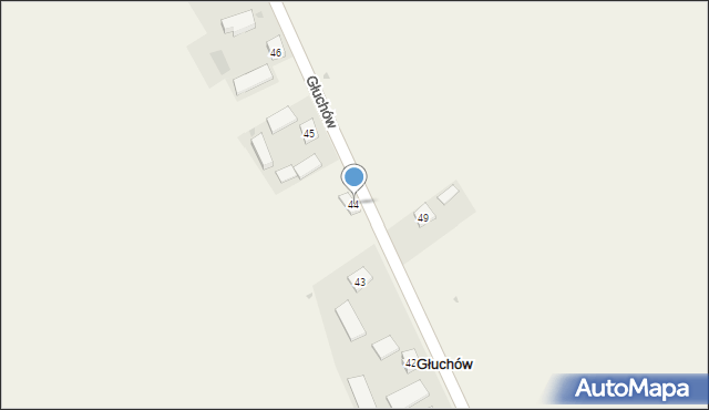 Głuchów, Głuchów, 44, mapa Głuchów