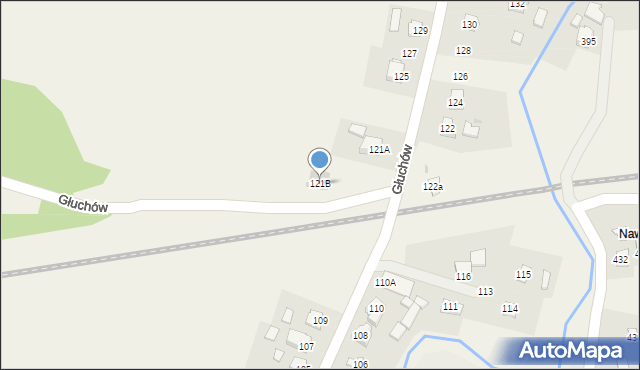 Głuchów, Głuchów, 121B, mapa Głuchów