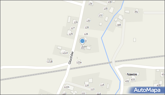 Głuchów, Głuchów, 122, mapa Głuchów