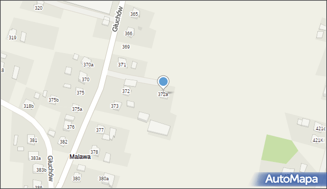 Głuchów, Głuchów, 372a, mapa Głuchów