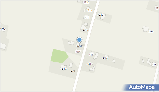 Głuchów, Głuchów, 421c, mapa Głuchów