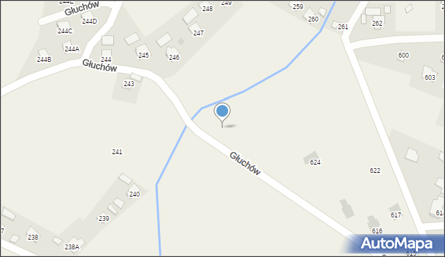 Głuchów, Głuchów, 631, mapa Głuchów