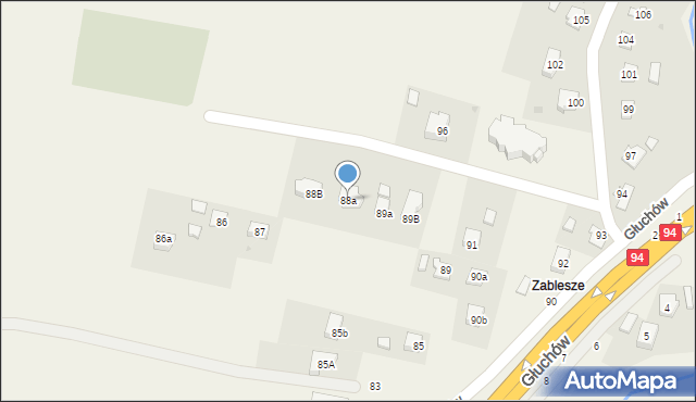 Głuchów, Głuchów, 88a, mapa Głuchów