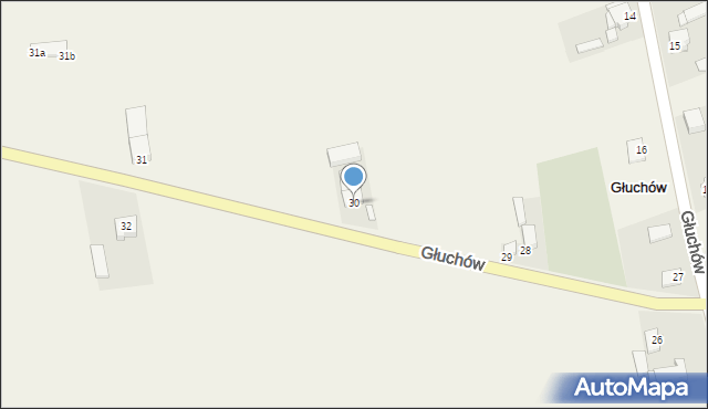 Głuchów, Głuchów, 30, mapa Głuchów