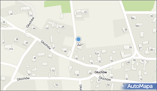 Głuchów, Głuchów, 49a, mapa Głuchów
