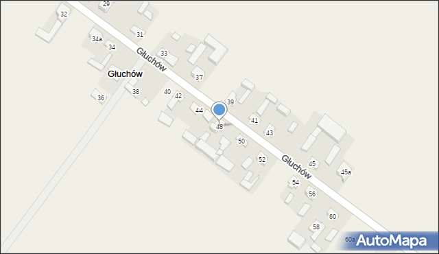 Głuchów, Głuchów, 48, mapa Głuchów