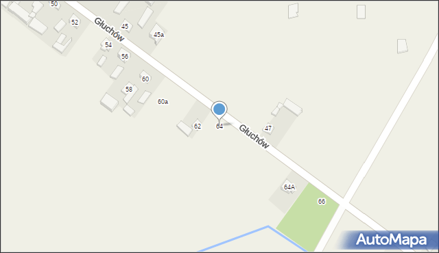 Głuchów, Głuchów, 64, mapa Głuchów