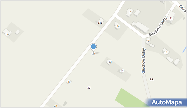 Głuchów Dolny, Głuchów Dolny, 36, mapa Głuchów Dolny