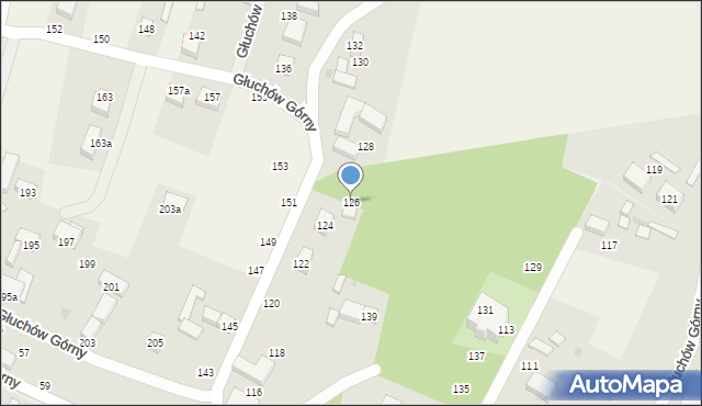 Głuchów Górny, Głuchów Górny, 126, mapa Głuchów Górny
