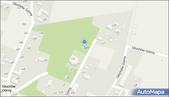 Głuchów Górny, Głuchów Górny, 129, mapa Głuchów Górny