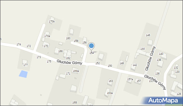 Głuchów Górny, Głuchów Górny, 154, mapa Głuchów Górny