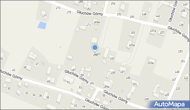Głuchów Górny, Głuchów Górny, 169, mapa Głuchów Górny