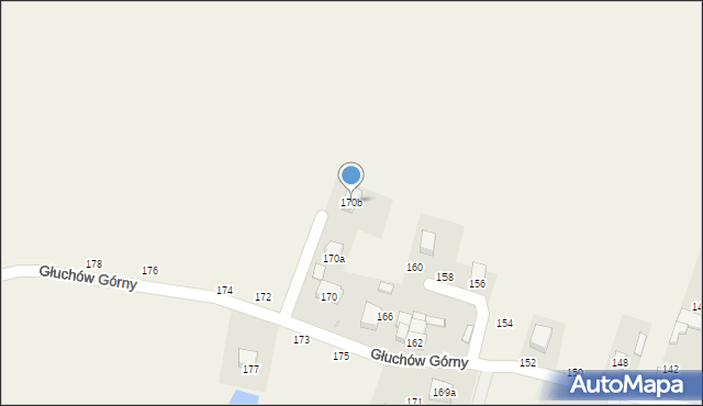 Głuchów Górny, Głuchów Górny, 170b, mapa Głuchów Górny