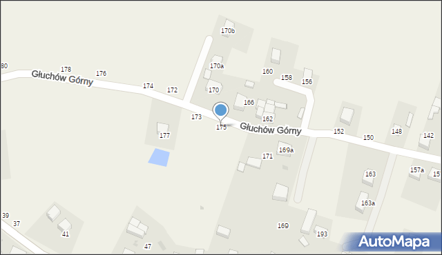 Głuchów Górny, Głuchów Górny, 175, mapa Głuchów Górny