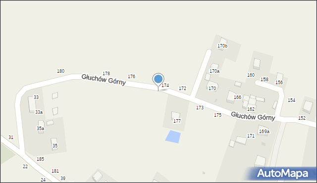Głuchów Górny, Głuchów Górny, 179, mapa Głuchów Górny