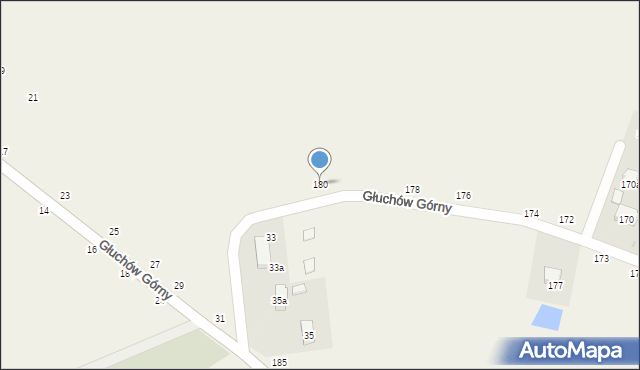 Głuchów Górny, Głuchów Górny, 180, mapa Głuchów Górny
