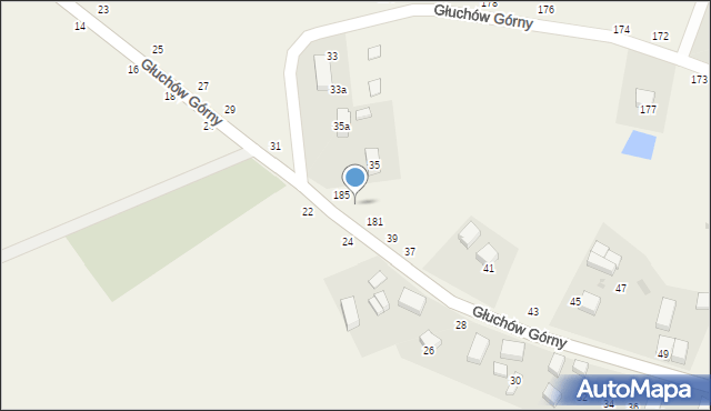Głuchów Górny, Głuchów Górny, 183, mapa Głuchów Górny