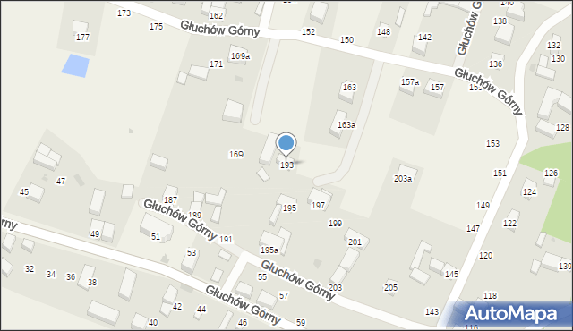 Głuchów Górny, Głuchów Górny, 193, mapa Głuchów Górny