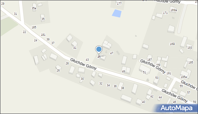 Głuchów Górny, Głuchów Górny, 45, mapa Głuchów Górny