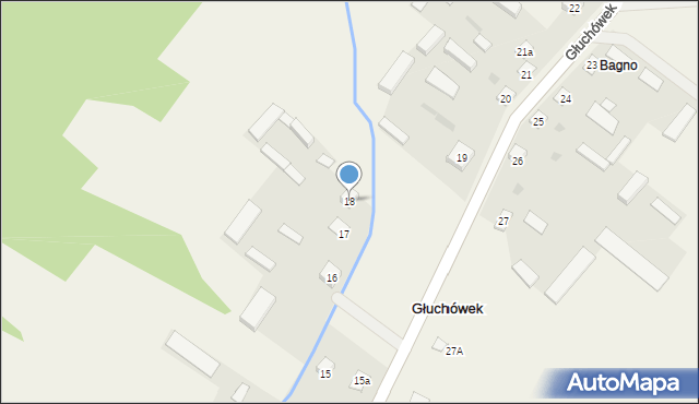 Głuchówek, Głuchówek, 18, mapa Głuchówek