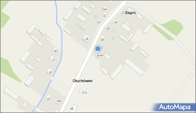 Głuchówek, Głuchówek, 27, mapa Głuchówek