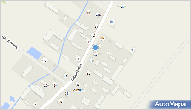 Głuchówek, Głuchówek, 29, mapa Głuchówek