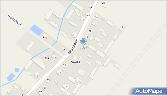 Głuchówek, Głuchówek, 31, mapa Głuchówek