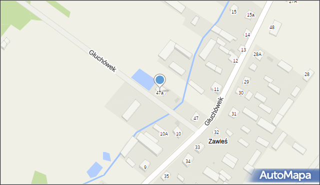 Głuchówek, Głuchówek, 47a, mapa Głuchówek