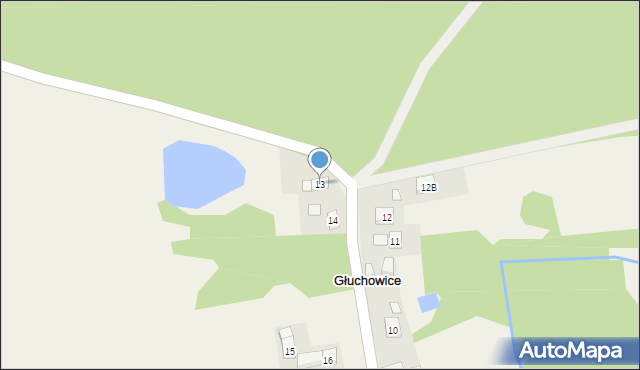 Głuchowice, Głuchowice, 13, mapa Głuchowice